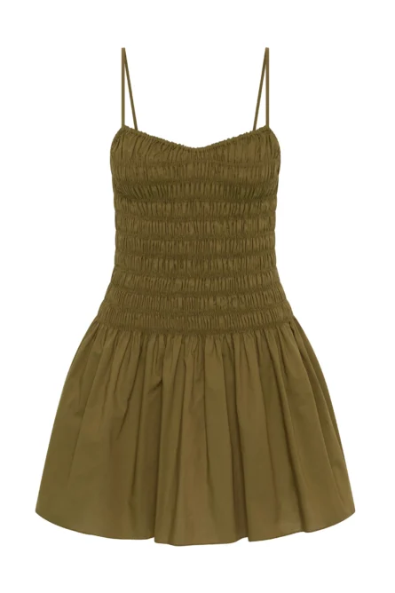 ARACELI MINI DRESS OLIVE - Image 3