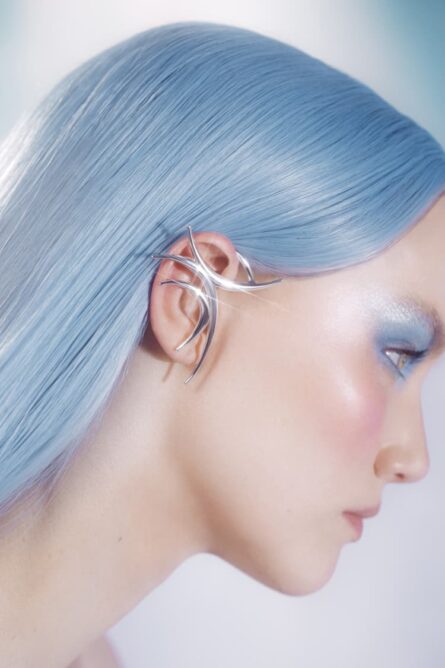 SILVER SPIKED EAR CUFF - Image 1