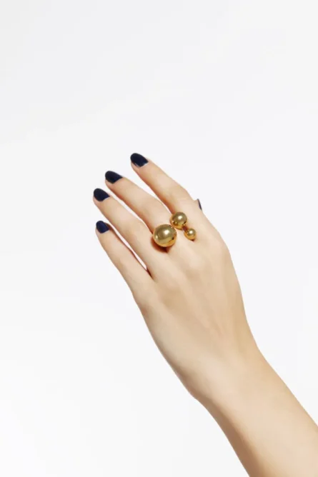 RING WITH THREE BALLS - Image 2