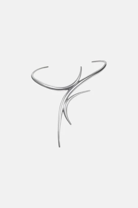 SILVER SPIKED EAR CUFF - Image 2