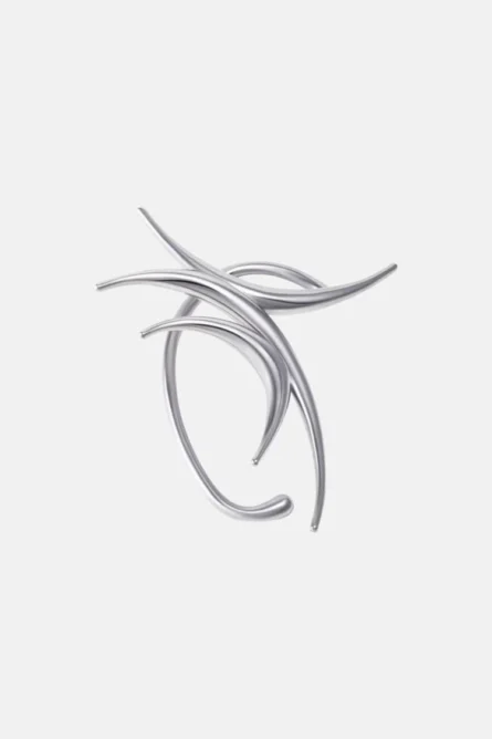 SILVER SPIKED EAR CUFF - Image 3