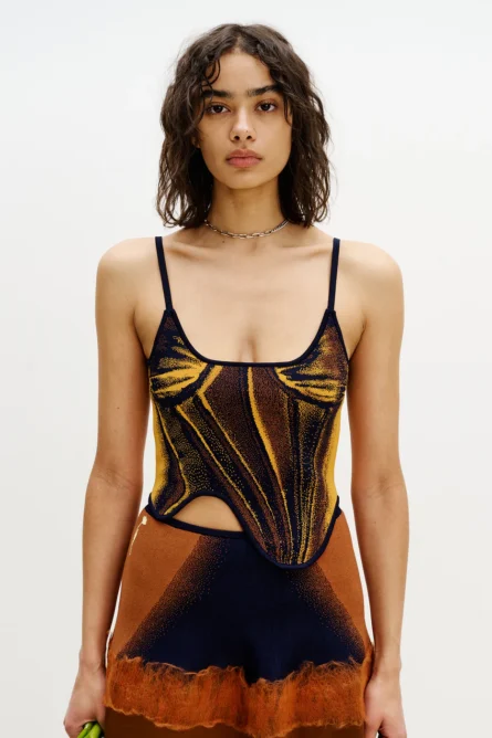 MILA DENIM PRINT TANK TOP - Image 2