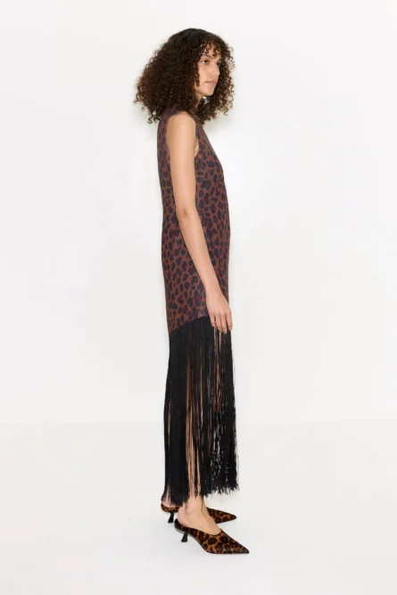 casablanca crepe fringe dress - Image 2
