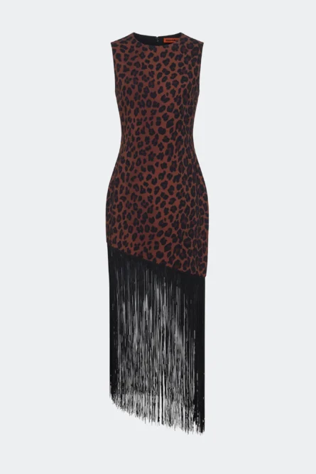 casablanca crepe fringe dress - Image 4