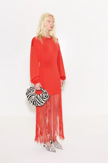 WALLIS KNIT FRINGE DRESS - Image 2