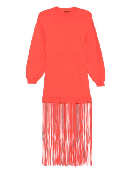 WALLIS KNIT FRINGE DRESS - Image 4