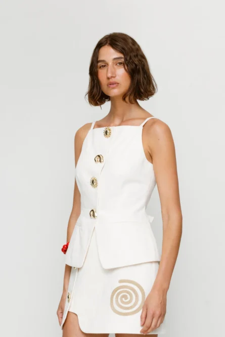 SIBEL DENIM TOP - Image 2