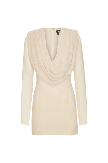 Chiffon Ls Mini Dress - Image 2