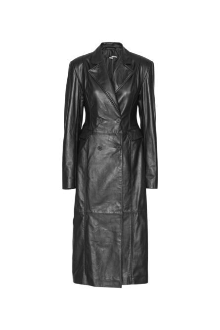 Leather Long Coat - Image 4