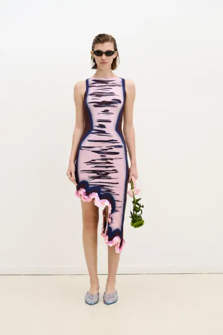 ROBIN REVERSIBLE WAVY DRESS WITH SEQUINS - Image 1