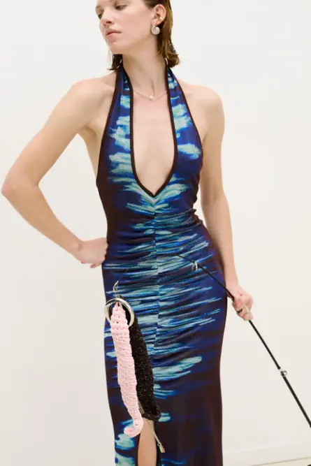 ROHU LAKE PRINT LONG DRESS - Image 3