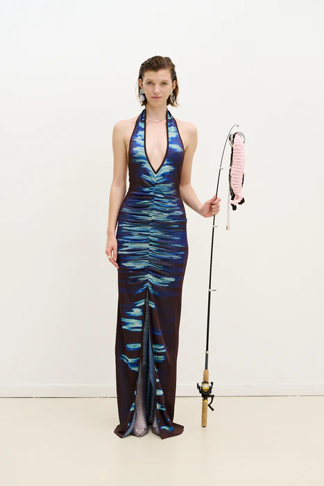 rohu lake print long dress 2
