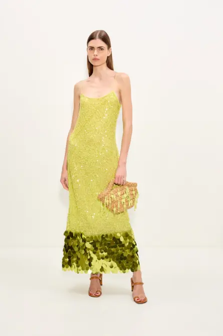IMOGEN SEQUIN MIDI DRESS - Image 2