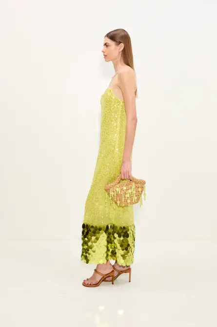 IMOGEN SEQUIN MIDI DRESS - Image 3