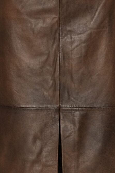 LEATHER MIDI PENCIL SKIRT - Image 6